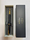 Ручка Parker 24022 IM Premium black (RB ролер) позолота, фото 2