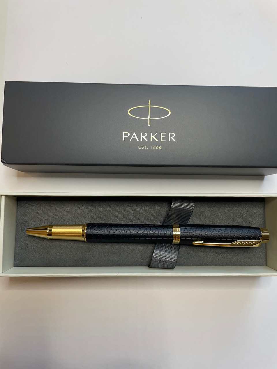 Ручка Parker 24022 IM Premium black (RB ролер) позолота