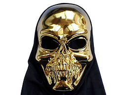 Маска черепа смерть з накидкою (Золотою)
