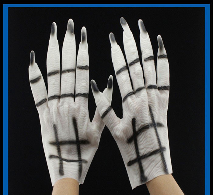 Рукавички "Руки Зомбі" гумові - оригінальний аксесуар для вашого образу!, фото 1