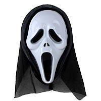 Маска Крик - пластикова з капюшеном - маска на Хеллоуїн!
