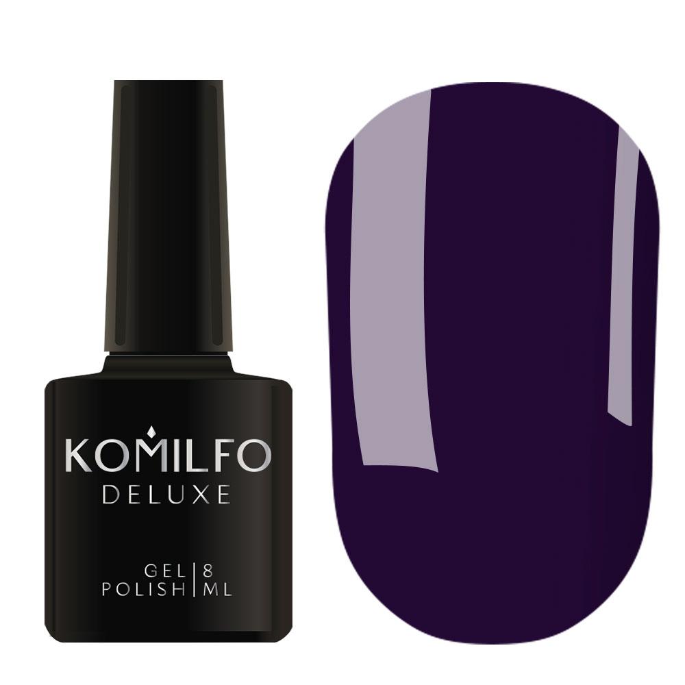Гель-лак для нігтів Komilfo Deluxe Series №D222 фіолетово-синій, емаль 8 мл