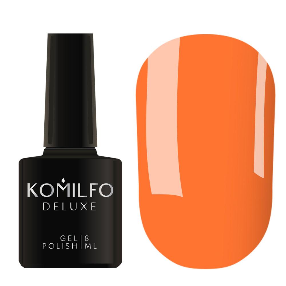 Гель-лак для нігтів Komilfo Deluxe Series №D197 морквяний, емаль 8 мл