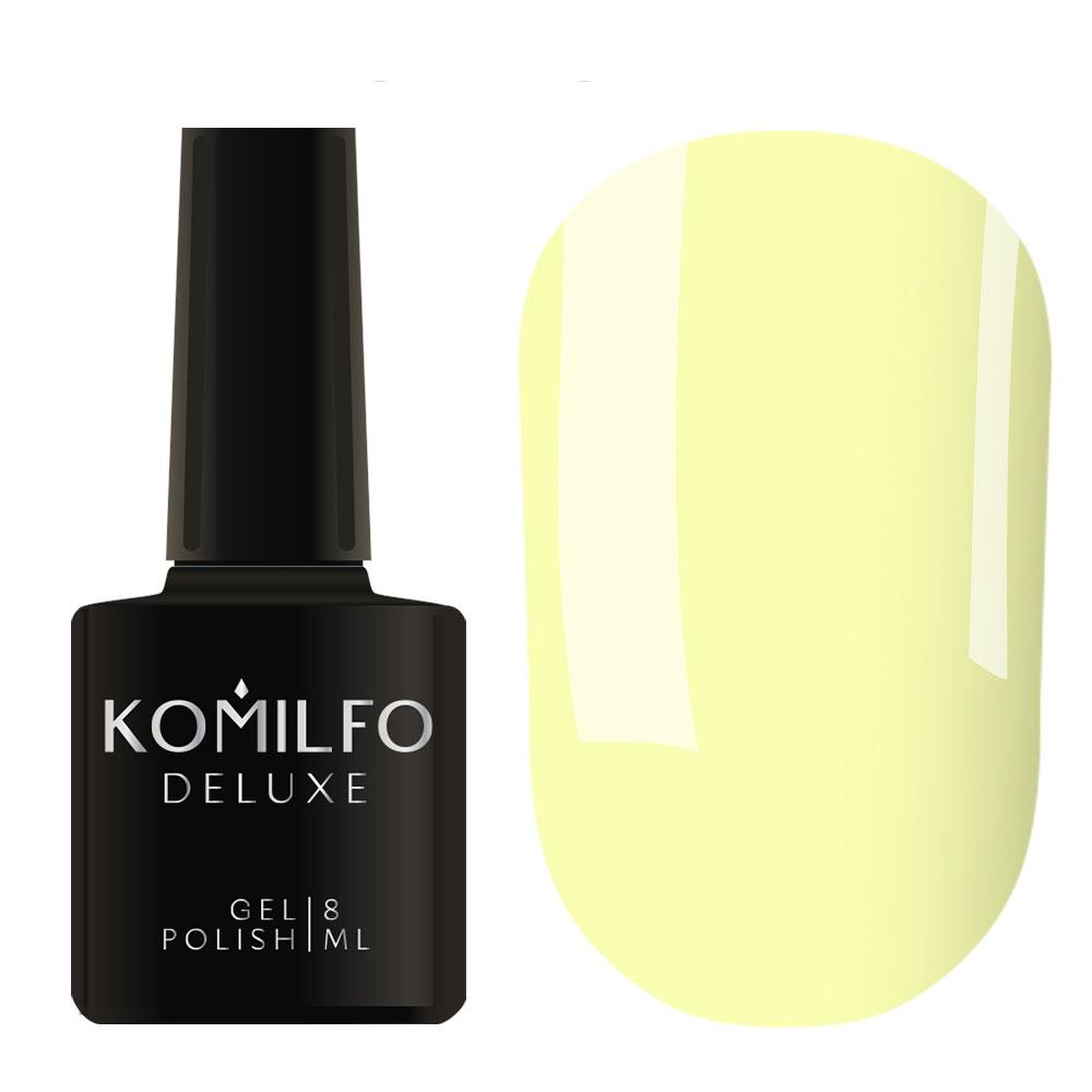 Гель-лак для нігтів Komilfo Deluxe Series №D168 теплий жовтий, емаль 8 мл