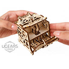 Механічні 3D пазли UGEARS - "Сховище дайсів: девайс для настільних ігор", фото 3