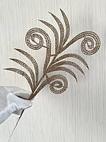 Декоративна гілочка - ажур ( платина, упаковка 10 штук), фото 4