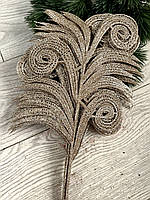 Декоративна гілочка - ажур ( платина, упаковка 10 штук), фото 2