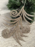 Декоративна гілочка - ажур ( платина, упаковка 10 штук), фото 3