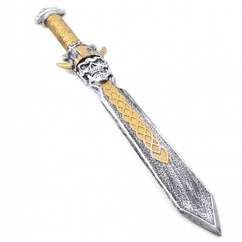 Карнавальний Пластиковий Меч 52 см Череп