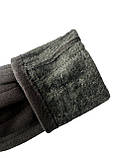 Трикотаж із фліс сенсором чорний жіночі рукавички для роботи на телефоні плоншете (тільки ОПТ), фото 6
