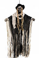 Підвісний декор "Відьма " бежева з LED-підсвічуванням та звуковими ефектами