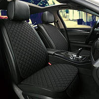 Стандартный передний комплект накидок в машину A/S, Накидки для кожаных сидений авто Чёрный