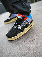 Кроссовки мужские Nike Air Jordan 4 Retro Off Noir/Найк, стильные кроссы Найк/кеды Nike на осень/весну
