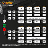 Тактичний світлодіодний ліхтарик Videx VLF-AT255RG 2000 Lm 5000 K, знімний акумулятор 21700/18650, фото 7