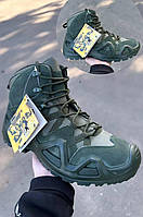 Тактические ботинки Tactical AK олива Демисезонные армейские водонепроницаемые ботинки олива