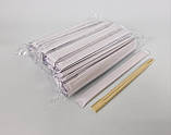 Палички Бамбукові для Суші 21см (100шт)(1 пач)палочки в паперовій індивідуальній упаковці, фото 2