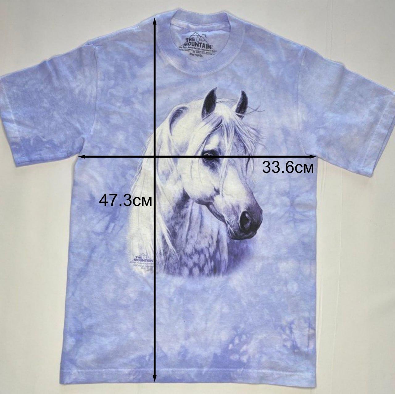 Дитяча футболка 3д із зображенням Коня, Футболка The Mountain з головою коня — розмір 34*47 см, США, фото 1