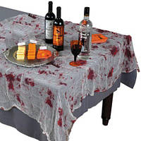 Ткань с кровью 152х213см на хэллоуин, декор на вечеринку