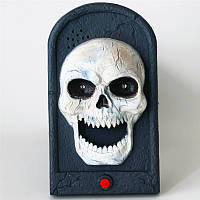 Звонок в дверь "Череп", декор на Хэллоуин 20 см