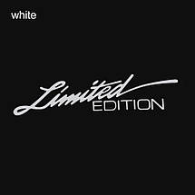 Наклейка на авто Limited Edition 16х3,8 см Біла, фото 4