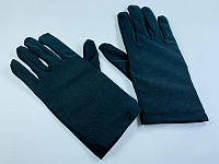 Перчатки черные 20 см, аксессуар для карнавала