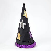 Карнавальная шляпа "Волшебника" головной убор для костюма, шляпа со звездами Фиолетовый