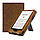 Чохол для PocketBook 617 Ink Black з ремінцем для руки та підставкою коричневий – обкладинка на Покетбук, фото 2