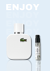 Чоловічі наливні парфуми Lacoste L 12 12 Blanc White пробник, стійкі парфуми аналог Лакосте Л 12.12 Вайт