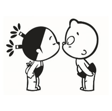 Наклейка на авто Kiss Чорна 36х28 см