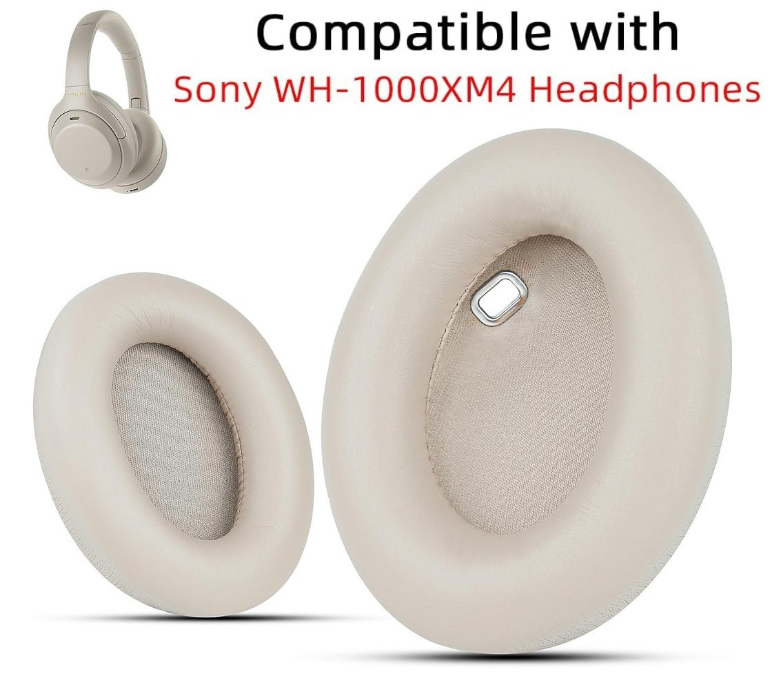 Оригінальні амбушури для навушників Sony WH-1000XM4 Колір Silver, фото 1