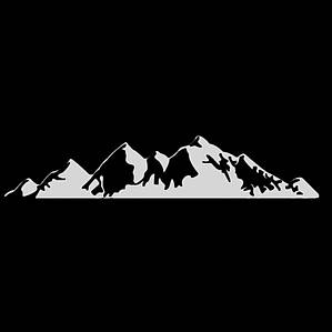 Наклейка на авто Mountain hill 50*10cm