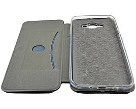 Чохол книжка Elegant book для Samsung Galaxy J700h бордовий, фото 5