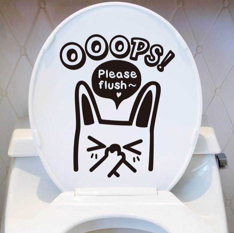 Наклейка на кришку унітаза Кіт 22*28 cm