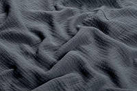 Одеяло Муслин льняное детское легкое 135*105 см, пеленка простынь хлопок, муслиновое натуральное летнее Серый