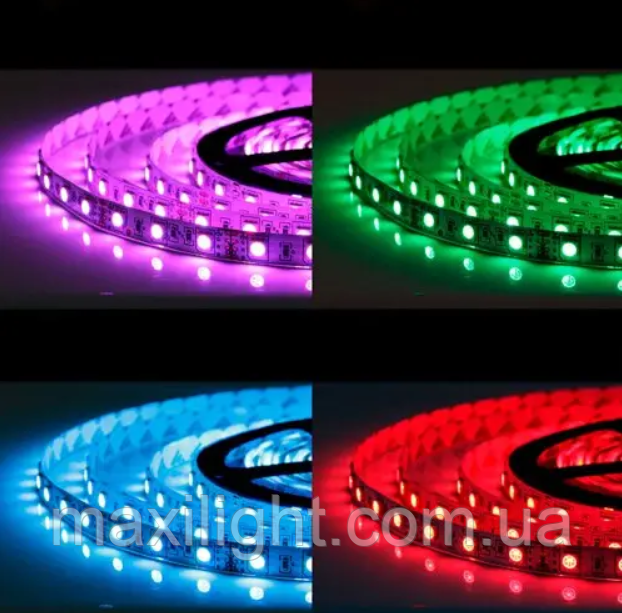 Світлодіодна стрічка OEM ST-12-5050-96-RGB-20, негерметична, 1м