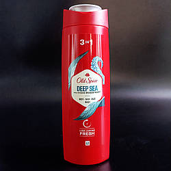 Гель для душа + Шампунь Old Spice Deep Sea 3in1 400 мл.