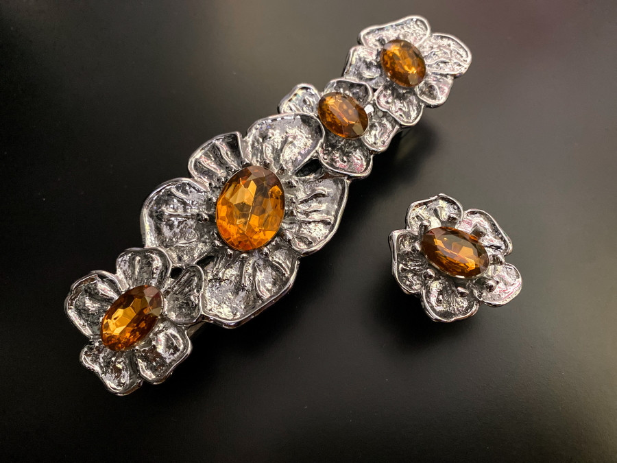 Ручка-кнопка Exclusive с кристаллом MONE CHROM 6805-36KRC