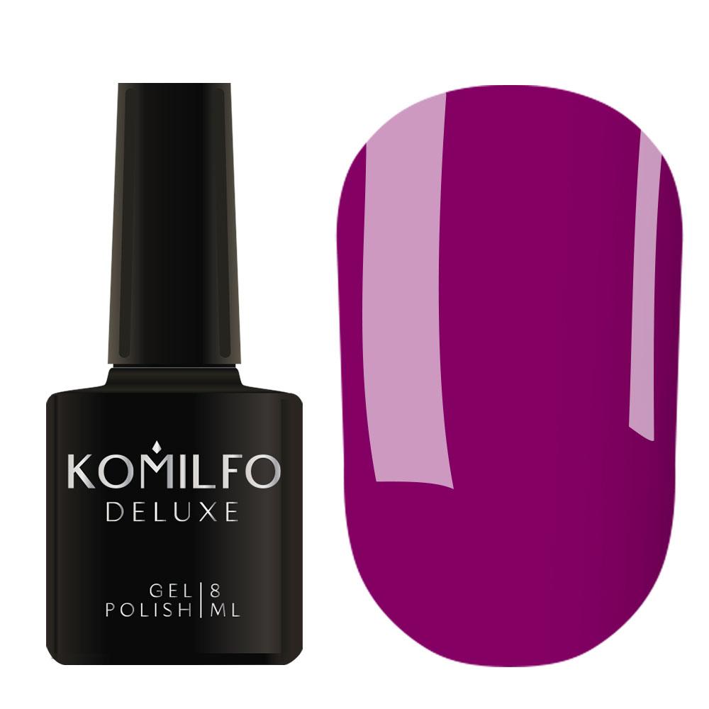 Гель-лак для нігтів Komilfo Deluxe Series №D265 пурпурна фуксія, емаль 8 мл