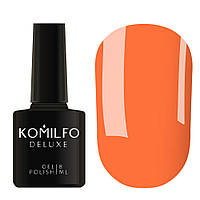 Гель-лак для ногтей Komilfo Deluxe Series №D259 персиково-оранжевый, неоновый, эмаль 8 мл