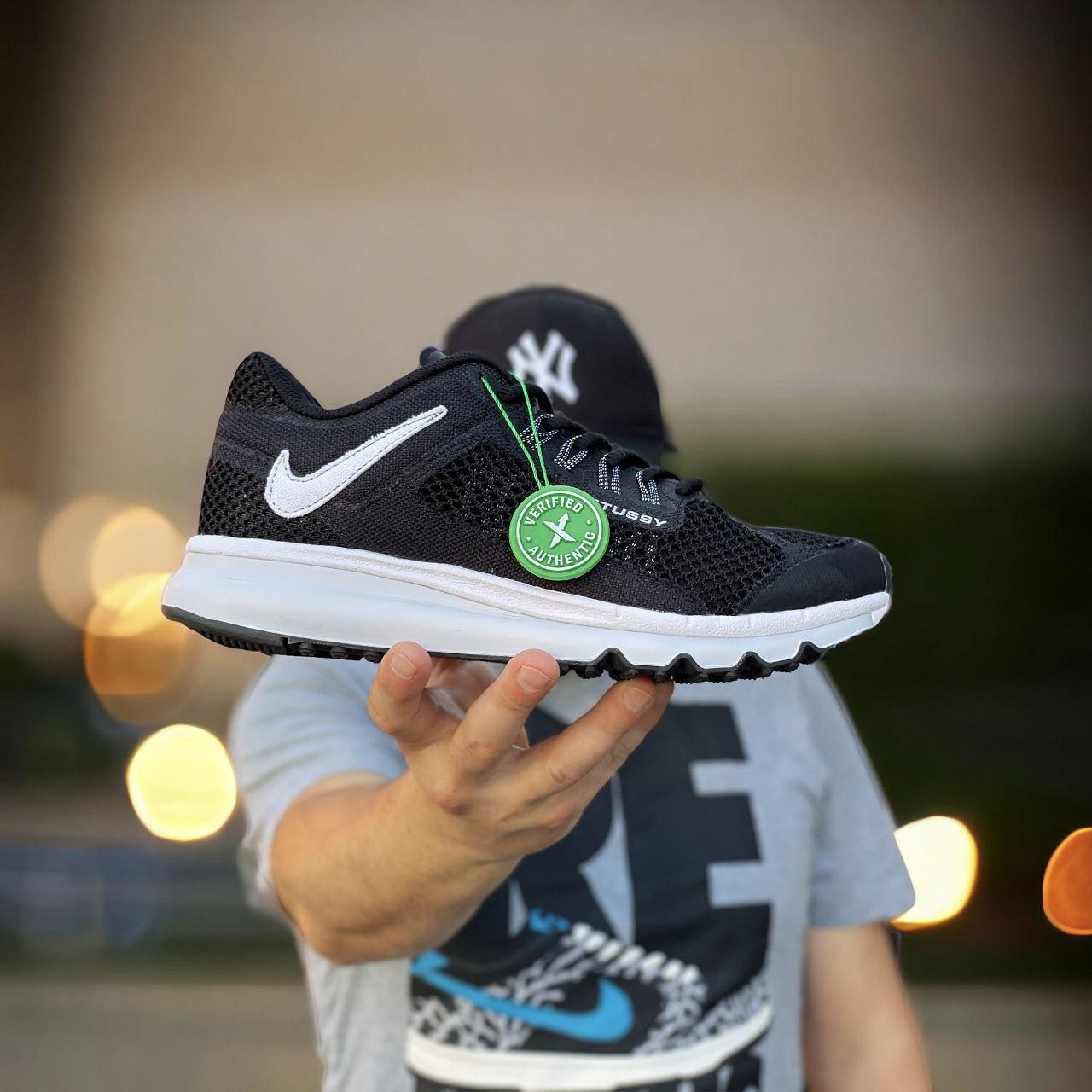 Кросівки чоловічі чорні Nike Air Max 2013 X Stussy Black White (13279)