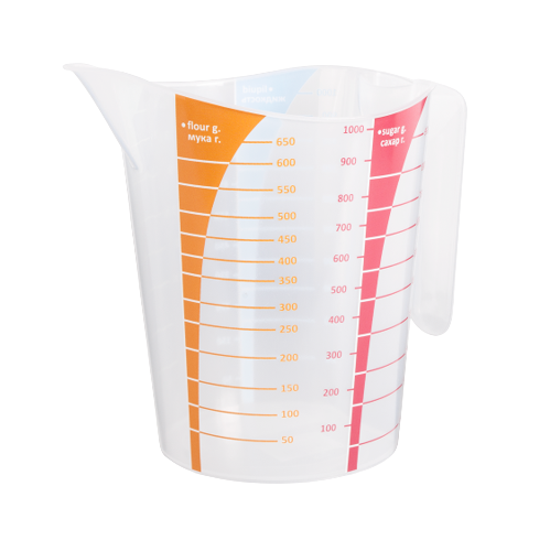 Мірний стакан 1000мл прозорий 169062 Алеана, фото 1