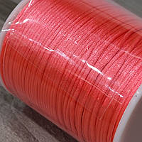 Шнур атласный корсетный 1 мм розовый неон