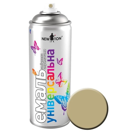 Емаль універсальна 400мл 1015 слонова кістка аерозоль NEW TON, фото 1