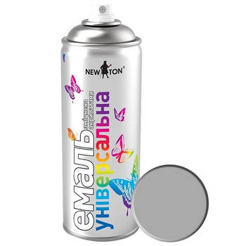 Емаль універсальна 400мл 7046 сірий глян. аерозоль NEW TON