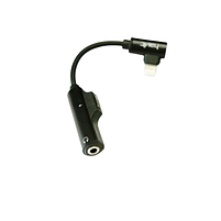 Аудіокабель Havit H663 AUX/Lightning M/Lightning F чорний, фото 3