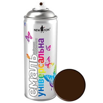 Емаль універсальна 400мл 8017 темно-коричневий аерозоль NEW TON