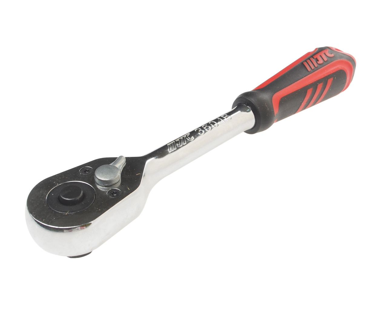 Тріскачка 1/2" 257 мм 36 зубців (гумова ручка) 3604B JTC, фото 1