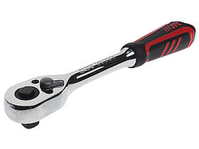 Тріскачка 3/8" 200 мм 36 зубців (гумова ручка) 3603B JTC