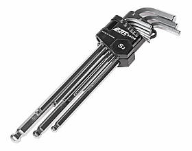 Набір ключів шестигранних із кулястим наконечником 1/16-3/8" 9 од. 3506 JTC