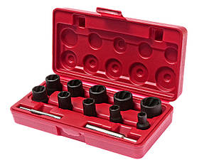 Набір головок для пошкоджених болтів і гайок 12 од. 1321 JTC